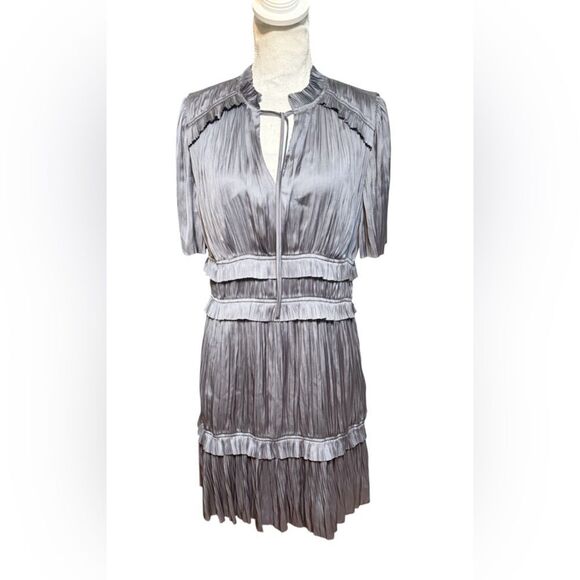 Reiss Lydia Textured Mini Dress size 8 - Picture 2 of 6